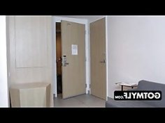 Muscular businessman gets submissive blonde in sexy lace lingerie as a welcum gift in his hotel room cumshot milf