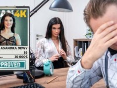 Hot brunette teen alexis crystal gets seduced in office - rough footjob hardcore fuck in hd