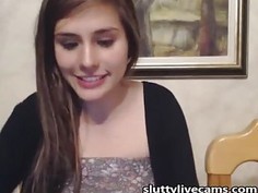 Cute Teen Teasing on webcam hot