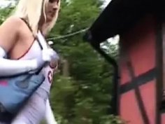 Hot french nurses in stockings play with dildo - lesbian amateur fun